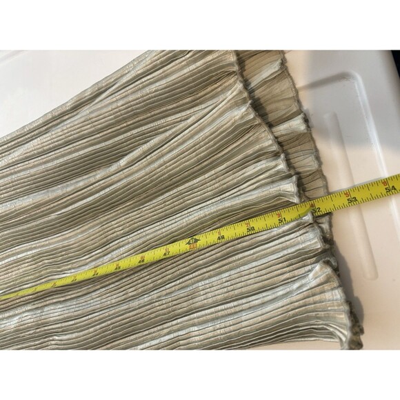 Vintage Jeanne Marc Designer Gown Dress 4/6 Accordion Pleated Art Deco Ethereal - Picture 5 of 16